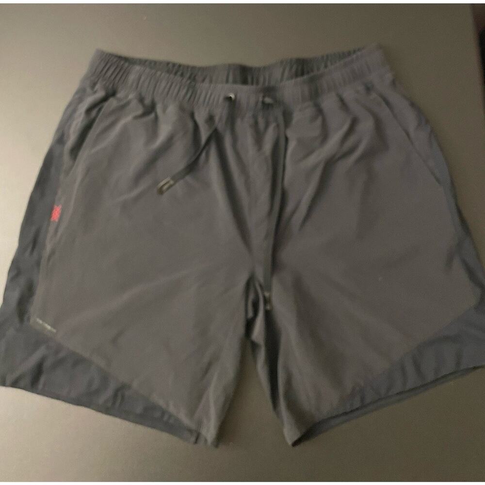 RHONE Men's Black Athletic Unlined Shorts Size XL Stretch Pockets Run Gym